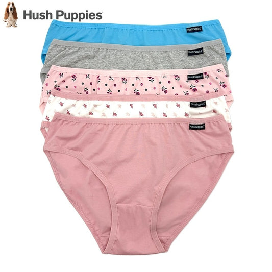 Flower Print Cotton Spandex Mini 5pcs Ladies Panties HLU449220