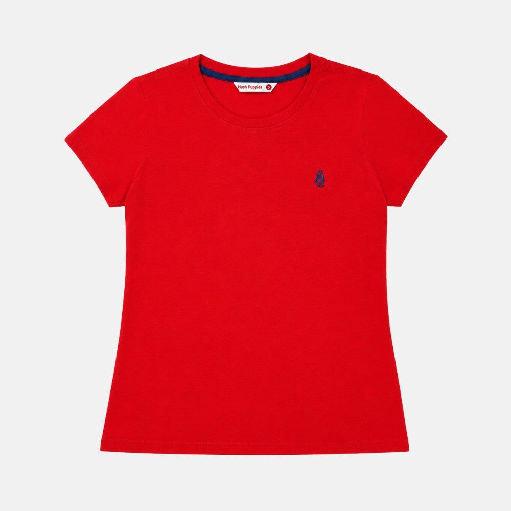Women's Round Neck Basic Tee | 100% Cotton | HLT619865