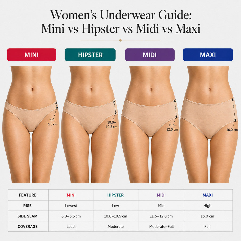 Bamboo Maxi 5pcs Ladies Panties HLU409024