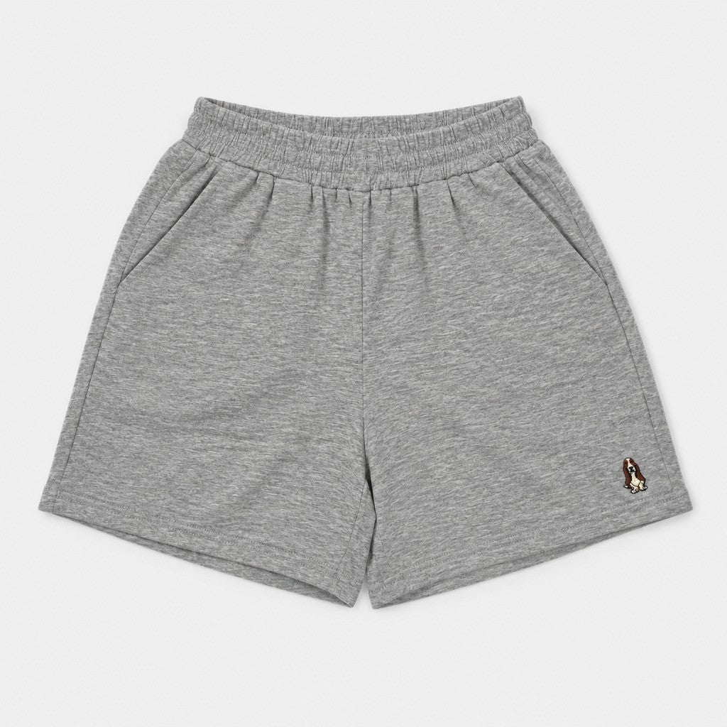 Ladies' Easy Shorts Melange | 100% Cotton | HLM509844