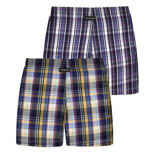 2pcs Men's Woven Boxer Shorts | Cotton Blend | HMX937275