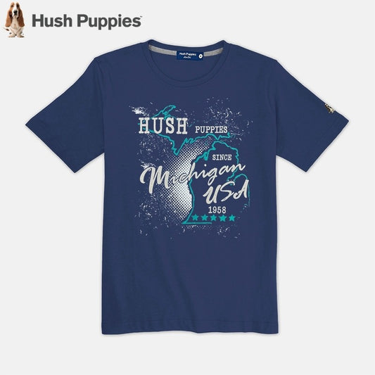 Men's Round Neck Graphic Tee | 100% Cotton | HMT368815