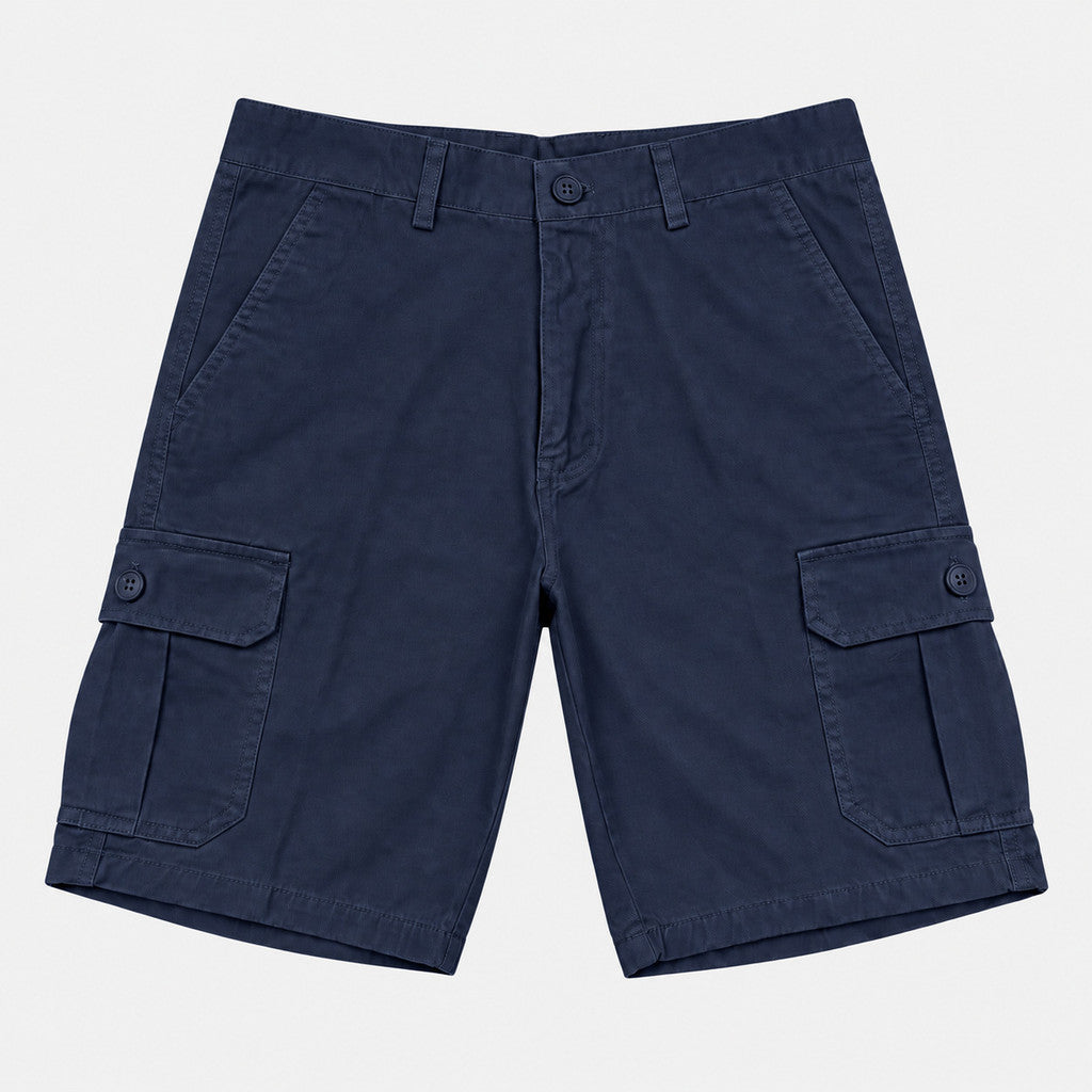 Men's Cargo Bermuda Shorts with Button Flap Pockets | 100% Cotton Twill | HMM579845