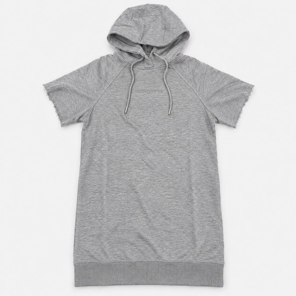 Women's Short Sleeve Hoodie Dress | 100% Cotton | HLD651107