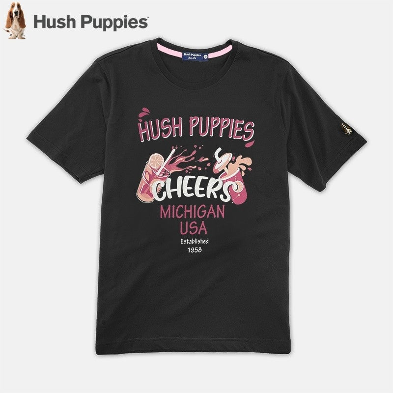 Men's Round Neck Couple Graphic Tee | Cotton Mixed | HMT358776