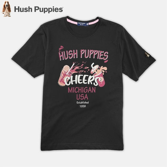 Men's Round Neck Couple Graphic Tee | Cotton Mixed | HMT358776