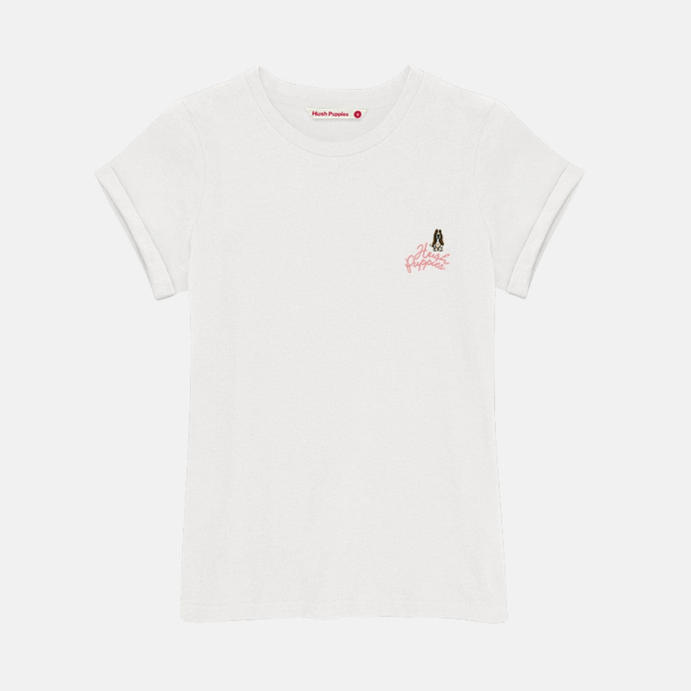 Ladies' Round Neck Basic Tee With Embroidery | A Line | HLT409441