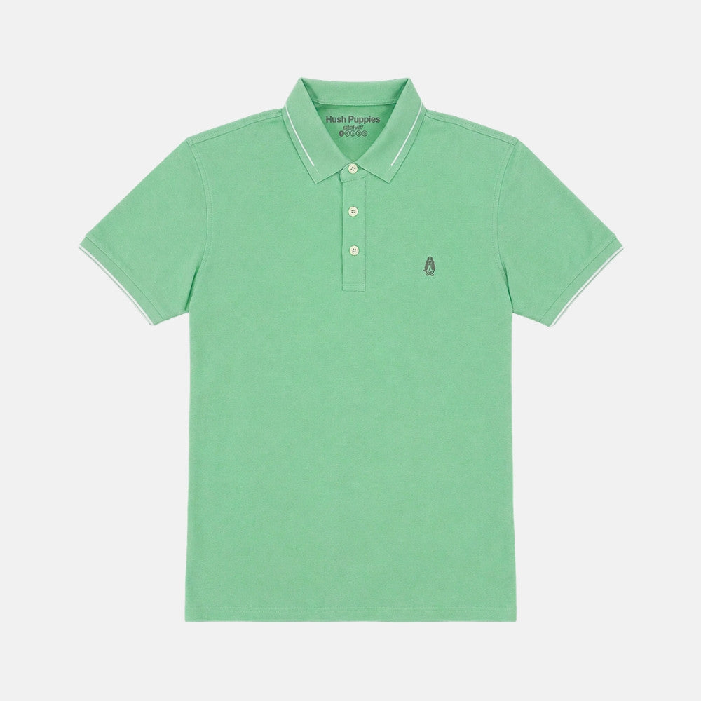 Men's Jacquard Collar Active Polo | Cotton | HMP639885