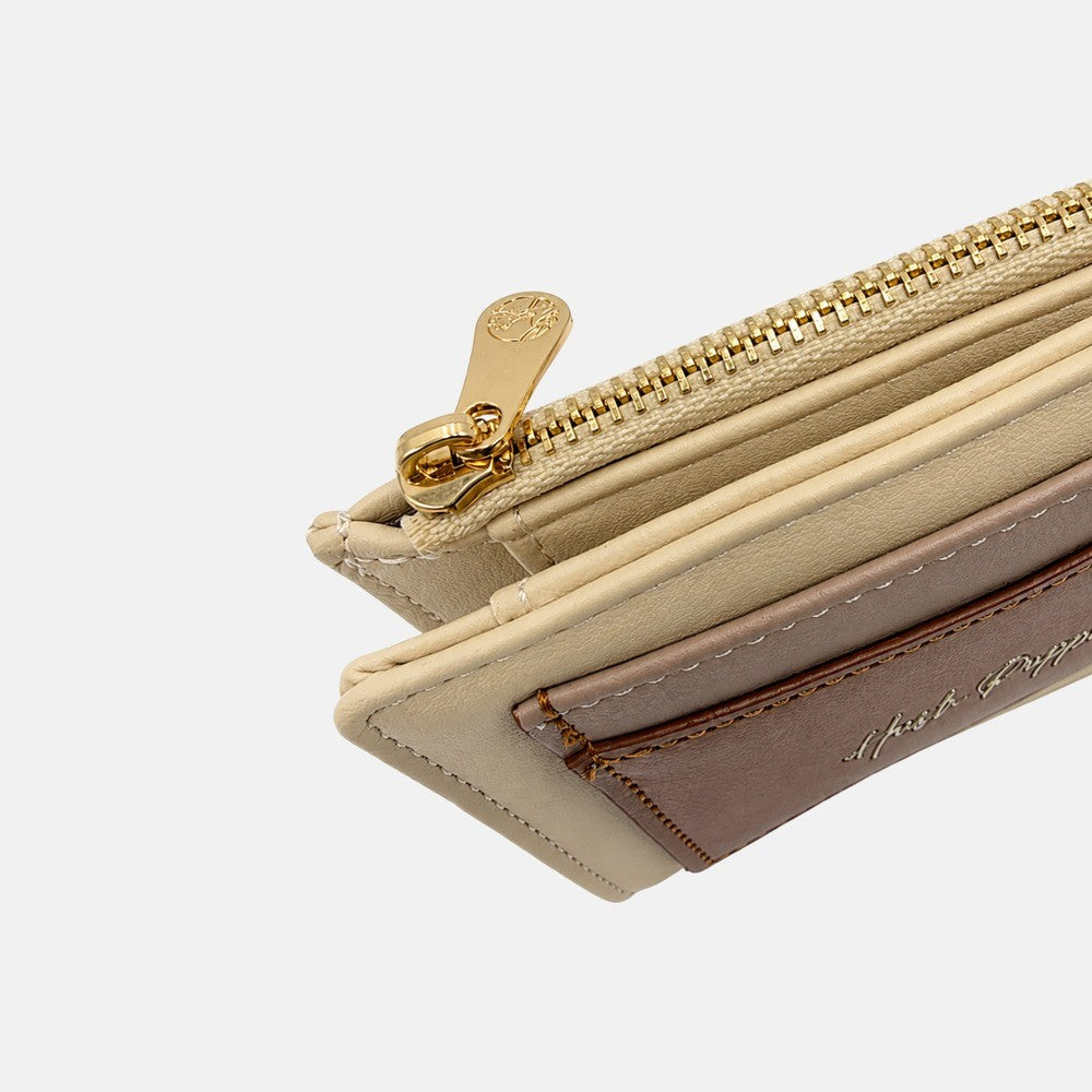 Women's Card Holder Zip Purse | PU Leather | HLA479583