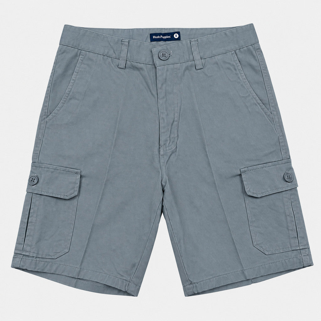 Men's Cargo Bermuda Shorts with Pleated Pockets | 100% Cotton Twill | HMM579849