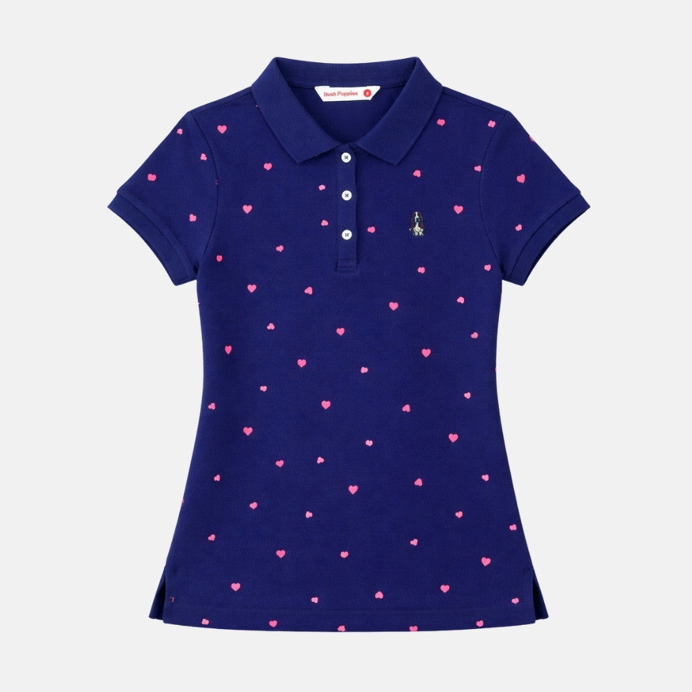 Ladies' Full Print Polo Hearts | 100% Pique Cotton | HLP559724