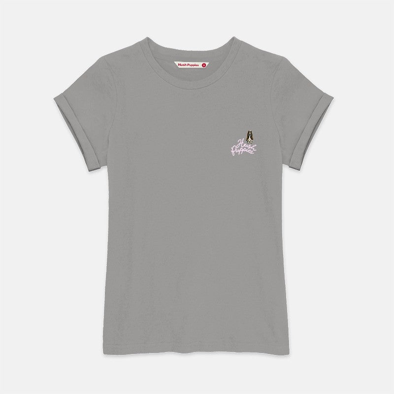Ladies' Round Neck Basic Tee With Embroidery | A Line | HLT409441