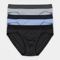 3pcs Men's Superfine Mini Briefs | Microfiber Elastane | HMB671040