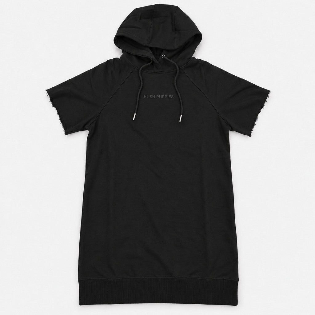 Women's Short Sleeve Hoodie Dress | 100% Cotton | HLD651107
