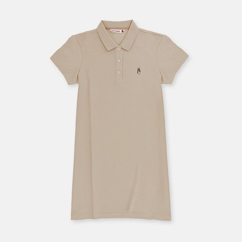 Ladies' Polo Dress With Small Dog Embroidery | HLD579812