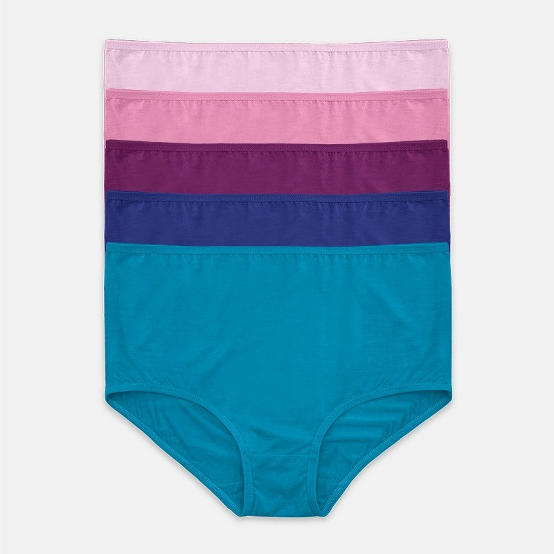 Bamboo Maxi 5pcs Ladies Panties HLU409024