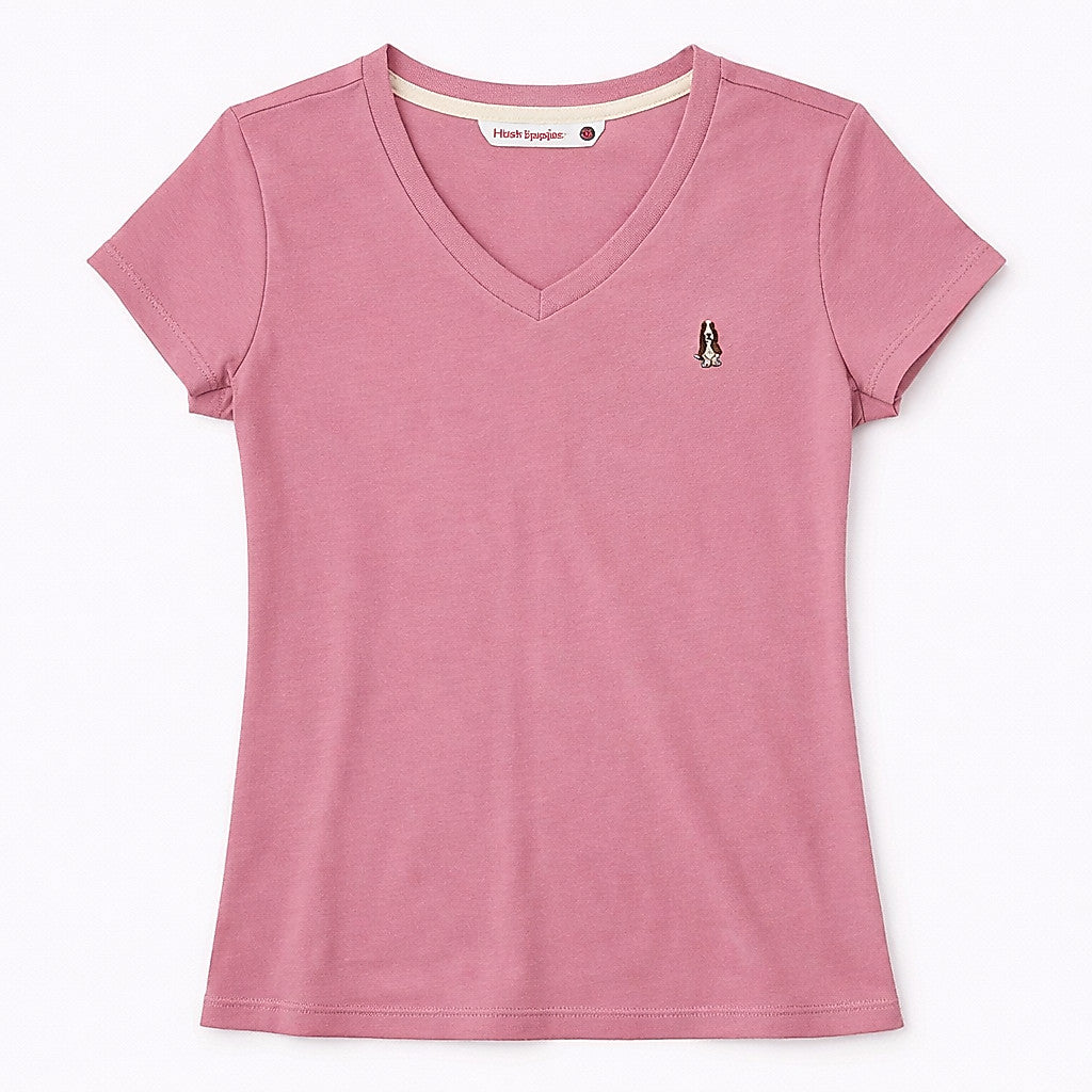 Ladies' V-Neck Tee | 100% Cotton | HLT409440