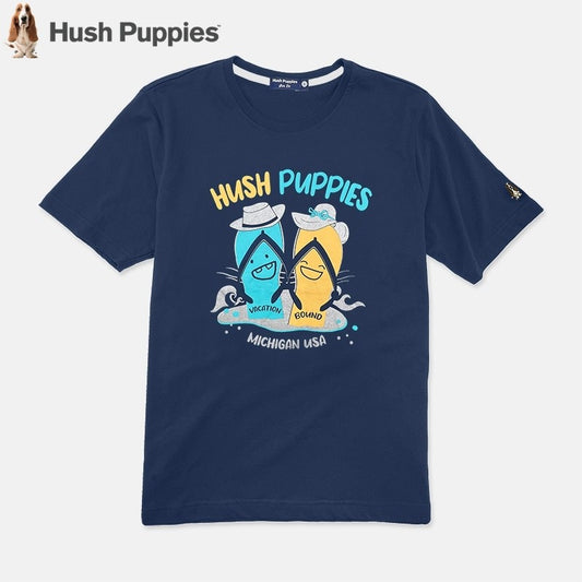 Men's Round Neck Couple Graphic Tee | Cotton Mixed | HMT358764
