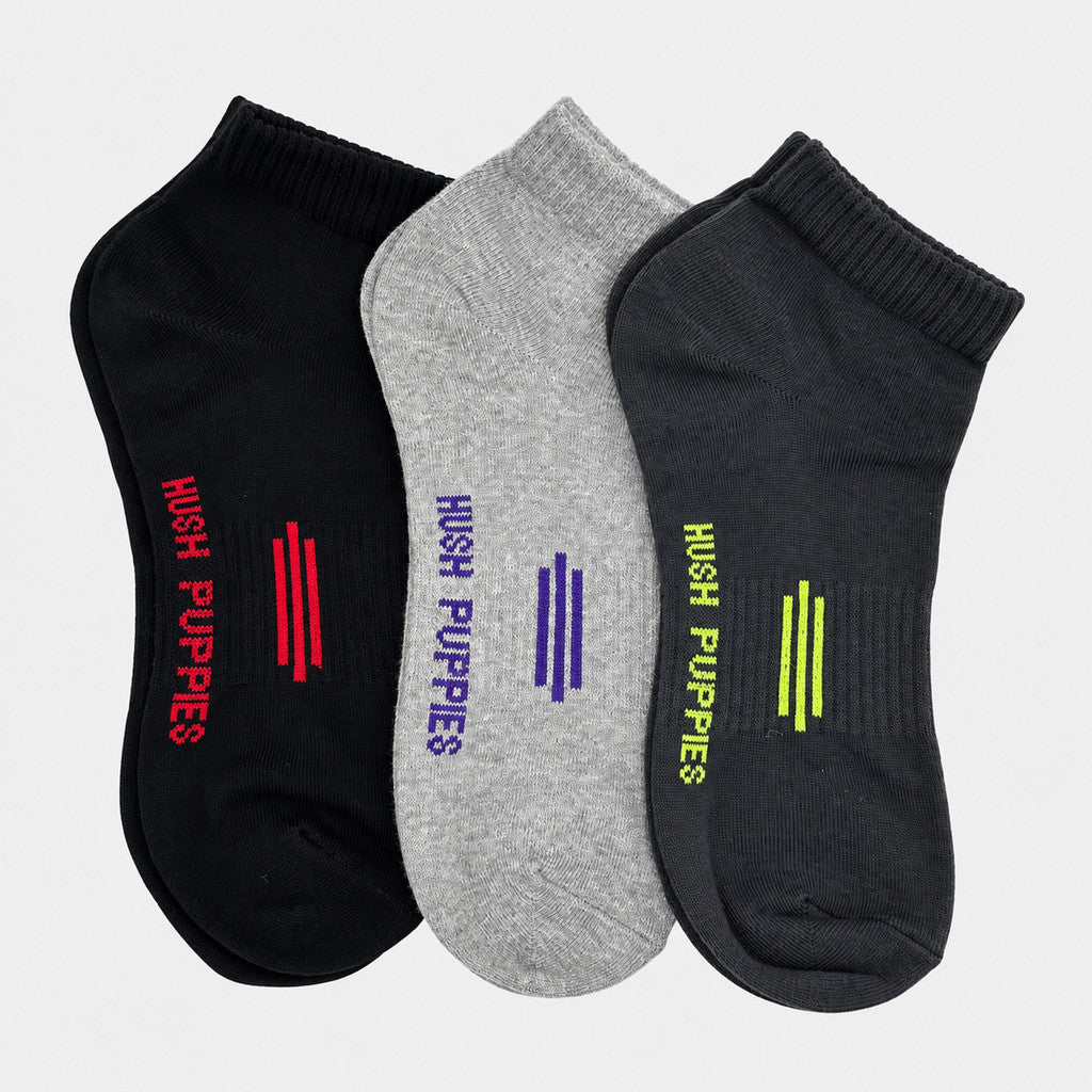 Men's 3prs Casual Ankle Socks | Cotton Spandex | HMS639904
