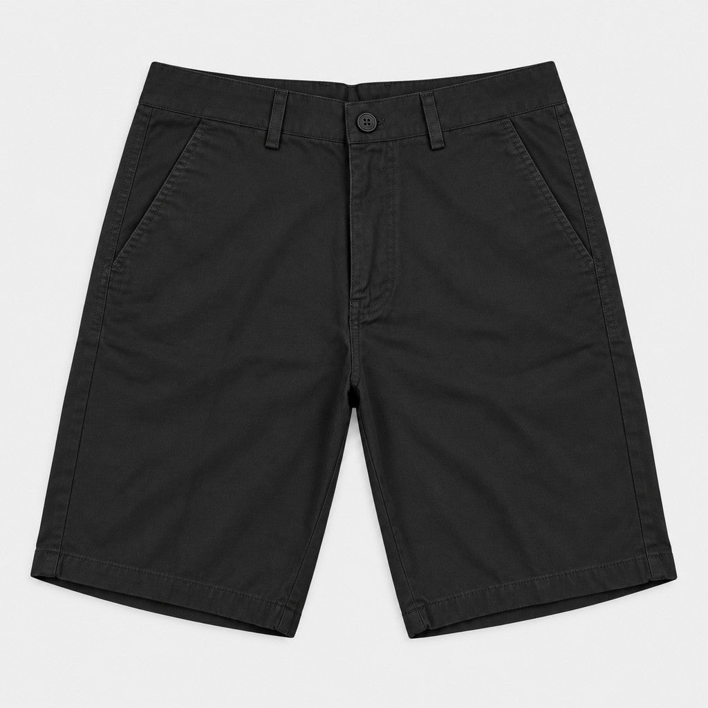 Men's Woven Bermuda Shorts with Slant Pockets | 100% Cotton | HMM651052