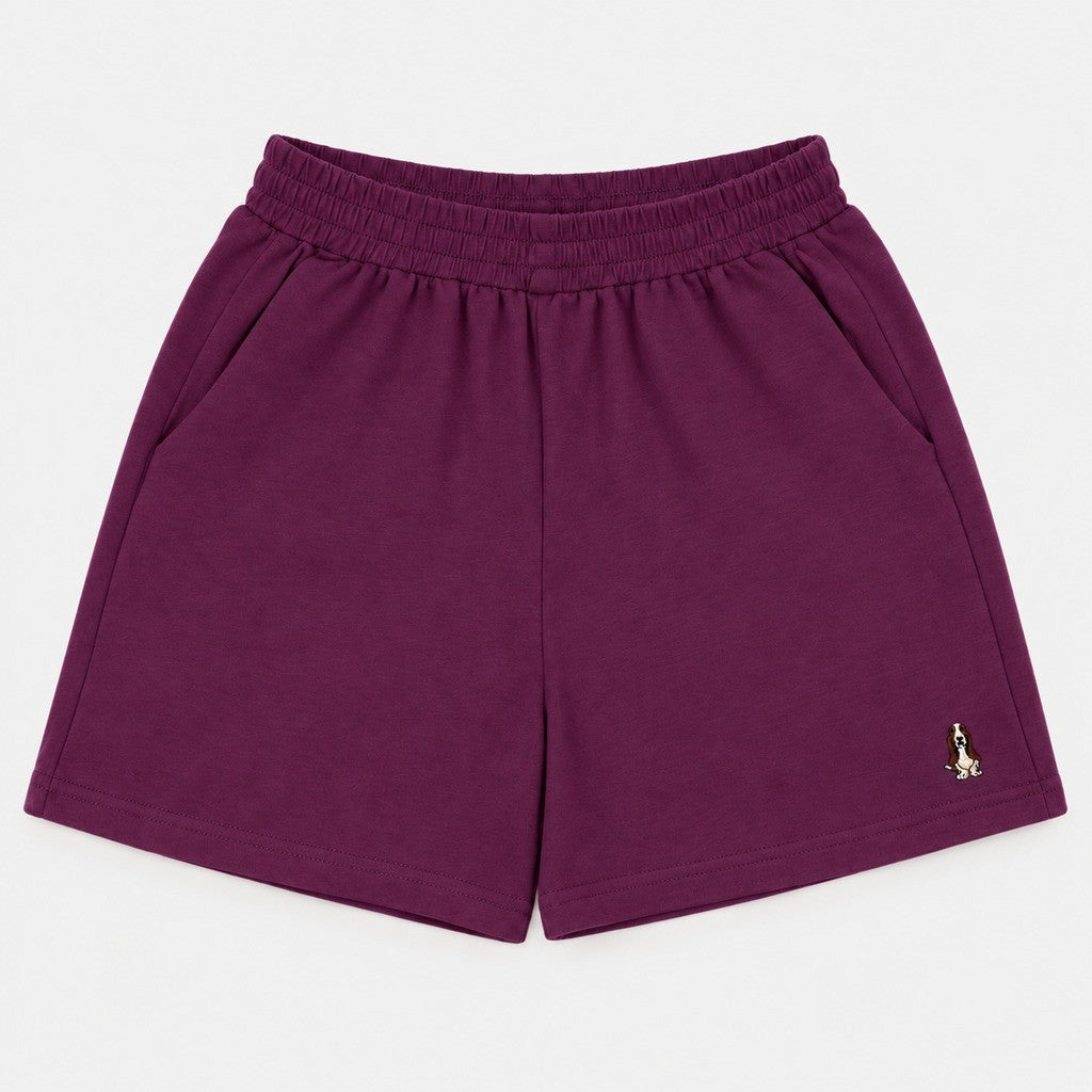 Ladies' Easy Shorts Solid | 100% Cotton | HLM609867 - PUR