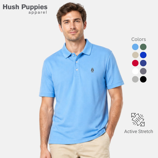 Men Active Polo With Dog Logo | HMP639878