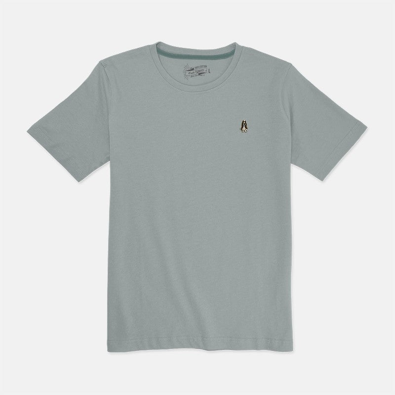 Hush Puppies Men's Round Neck Basic Tee | 100% Cotton | Slim Fit | HMT439212