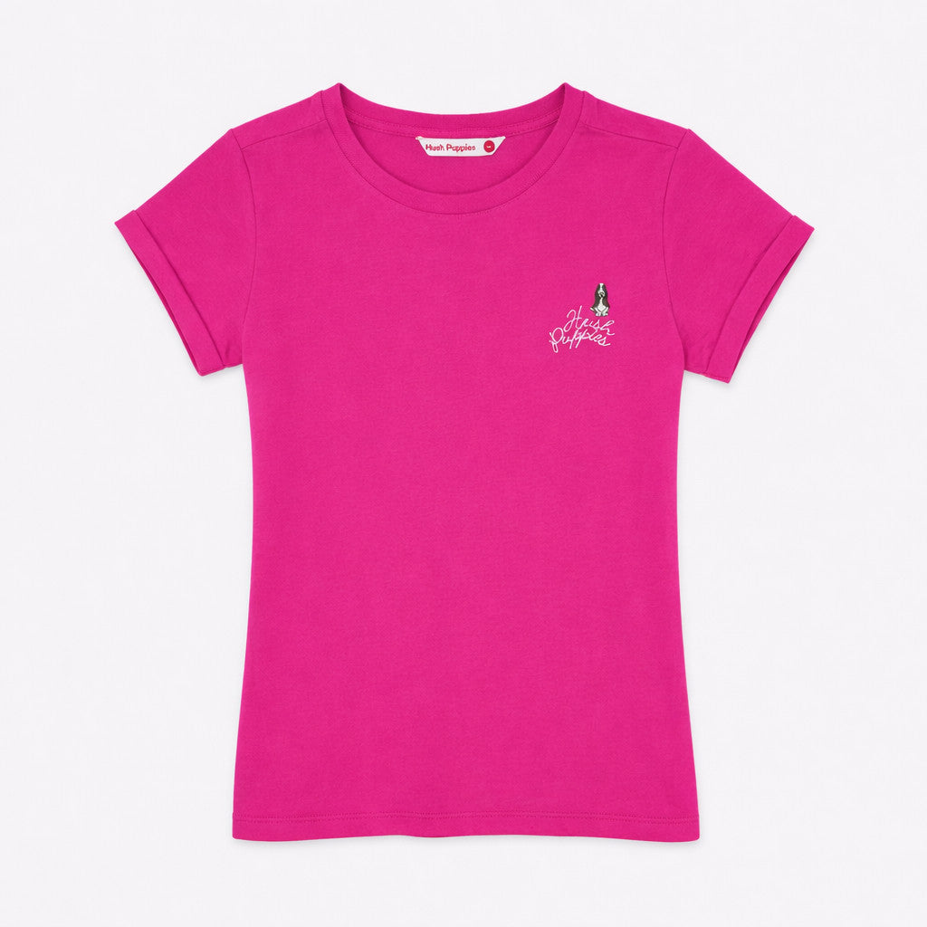 Ladies' Round Neck Basic Tee With Embroidery | A Line | HLT409441