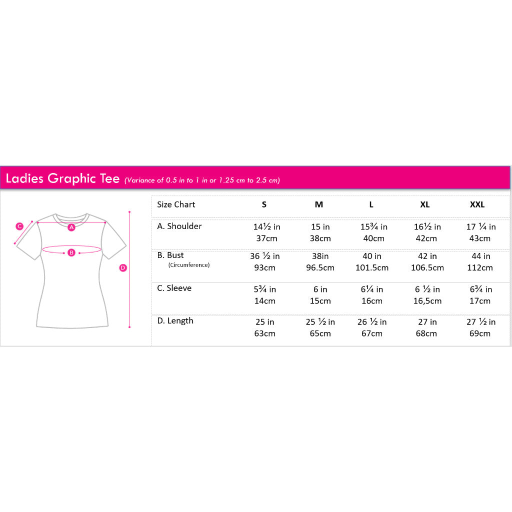 Ladies' Round Neck Graphic Tee | 100% Cotton | HLT579820