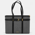 Women's Belted Tote Bag | PU Leather | HLA659930