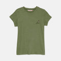 Ladies' Round Neck Basic Tee With Embroidery | HLT308650AS1