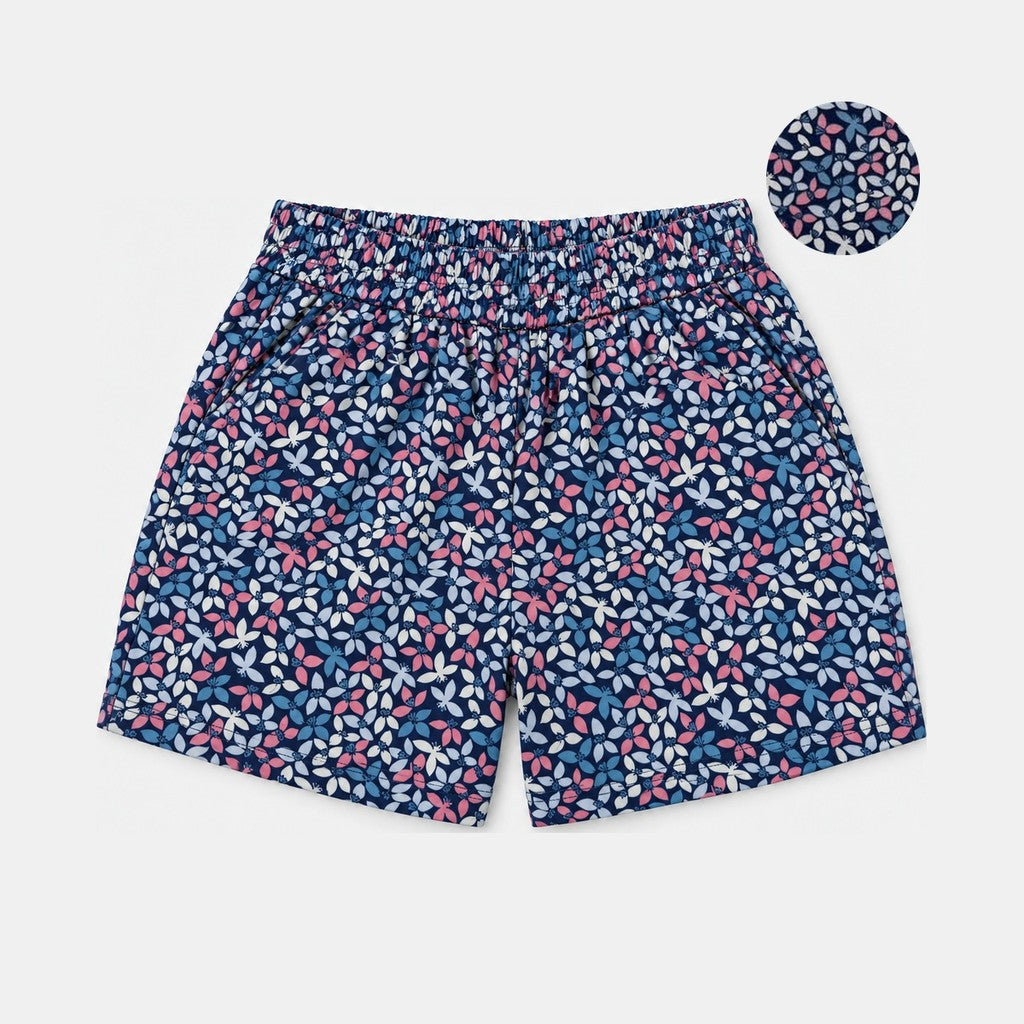 Women's Printed Easy Shorts | 100% Cotton | HLM639908