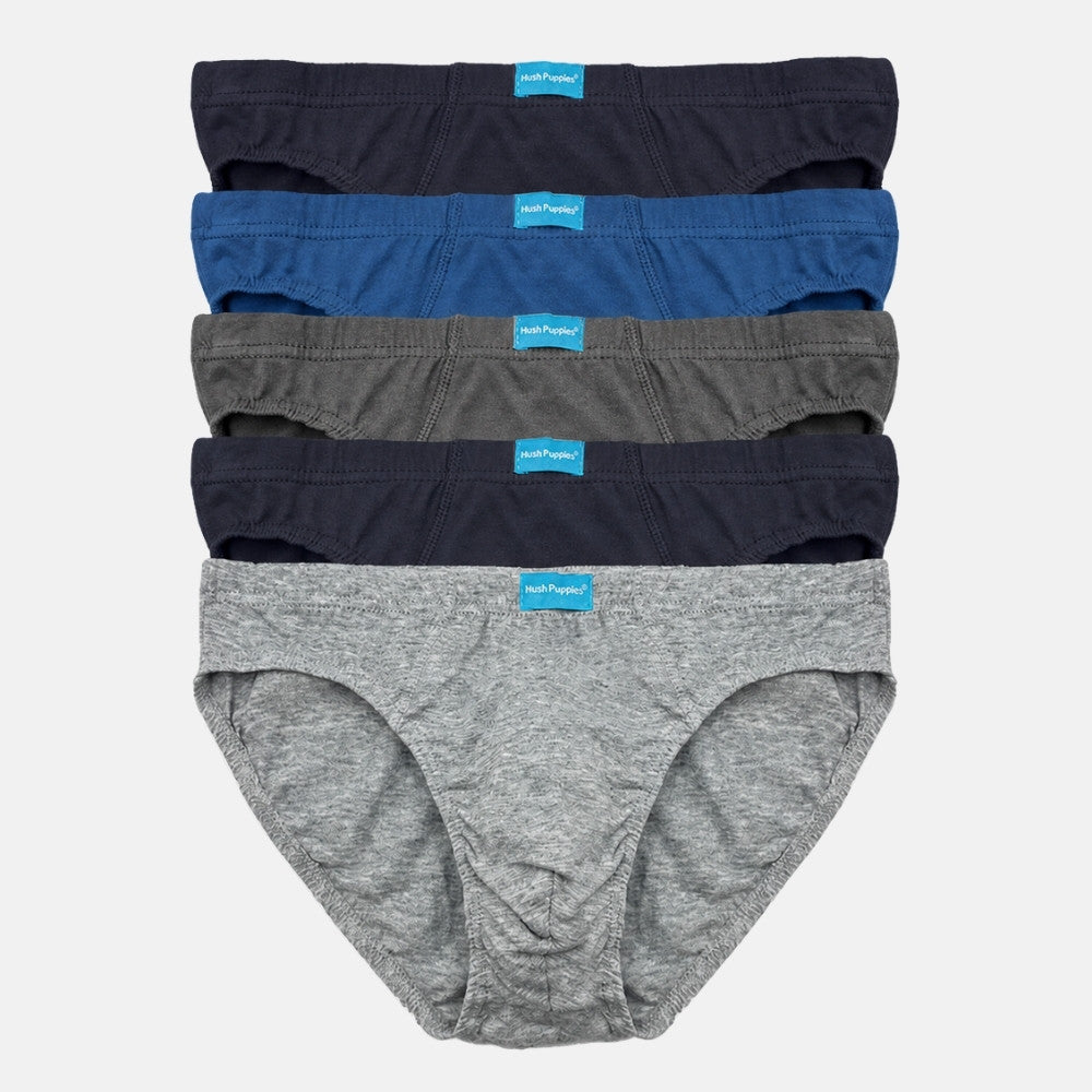 5pcs Men's Briefs | Cotton Jersey | Low Rise Mini | HMB679424