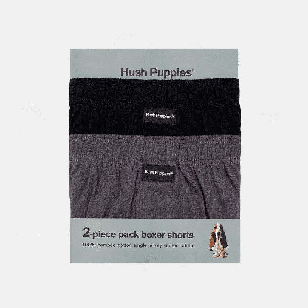 2pcs Men's Knit Boxer Shorts | Combed Cotton | HMX733055