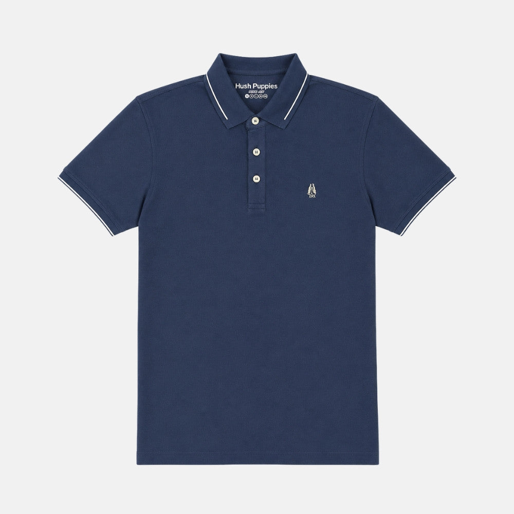 Men's Jacquard Collar Active Polo | Cotton | HMP639885