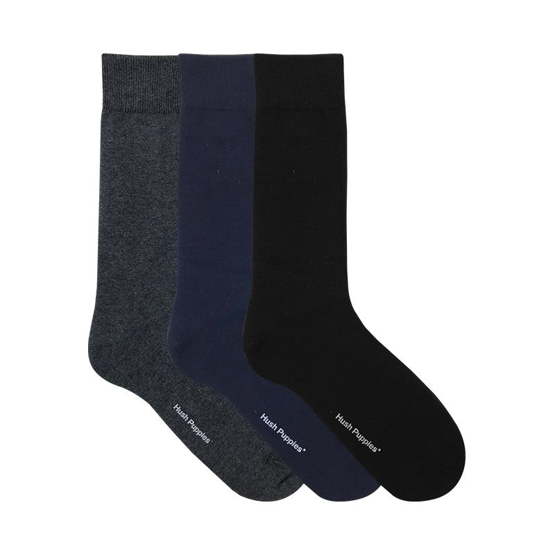 Men's 3prs Full Length Big Foot Socks | Cotton Elastane | HMS359846