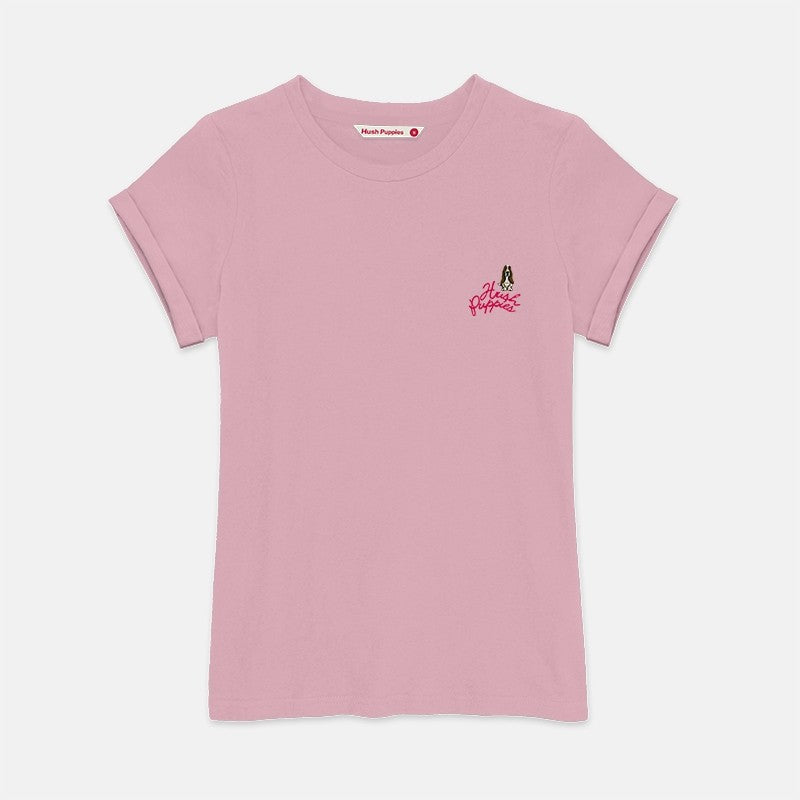 Ladies' Round Neck Basic Tee With Embroidery | A Line | HLT409441