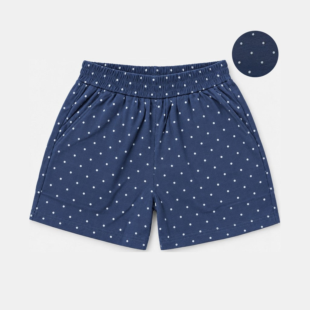 Women's Printed Easy Shorts | 100% Cotton | HLM639908