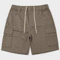Men's Cargo Bermuda Shorts with Elastic Waist and Drawcord | 100% Cotton | HMM651017