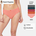 Cotton Spandex Midi 5pcs Ladies Panties HLU008885