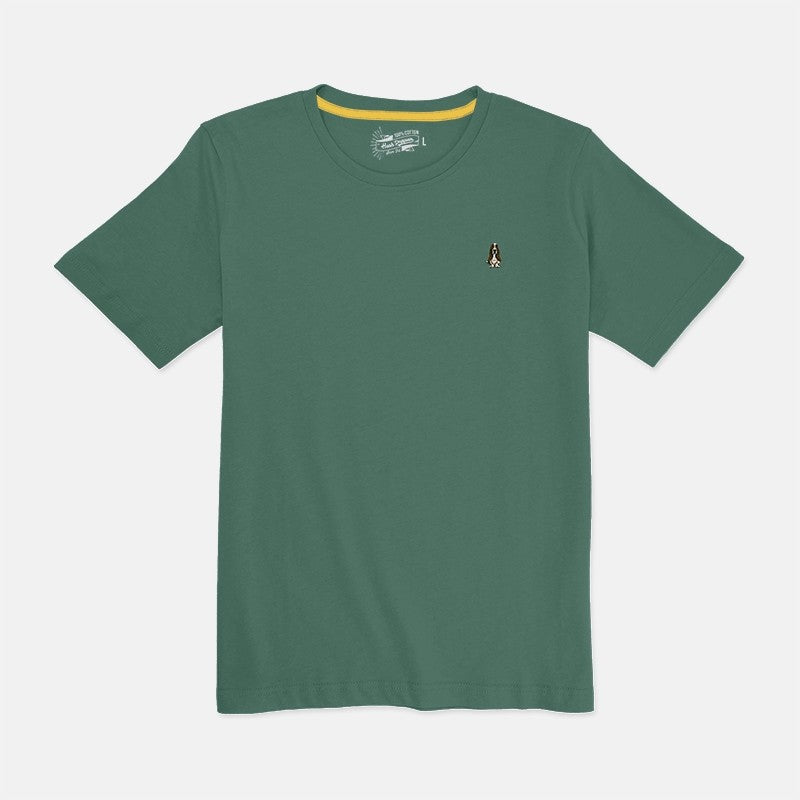 Hush Puppies Men's Round Neck Basic Tee | 100% Cotton | Slim Fit | HMT439212