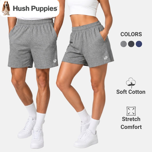 Unisex Active Shorts Melange | Cotton Mixed | HMM639897
