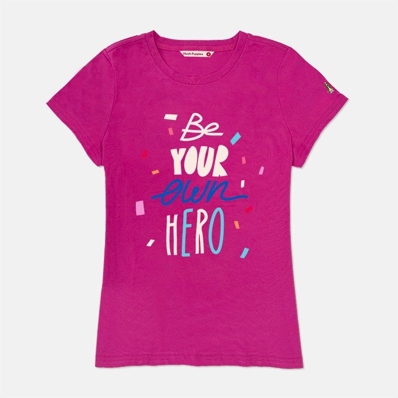 Ladies' Round Neck Graphic Tee | 100% Cotton | HLT579822