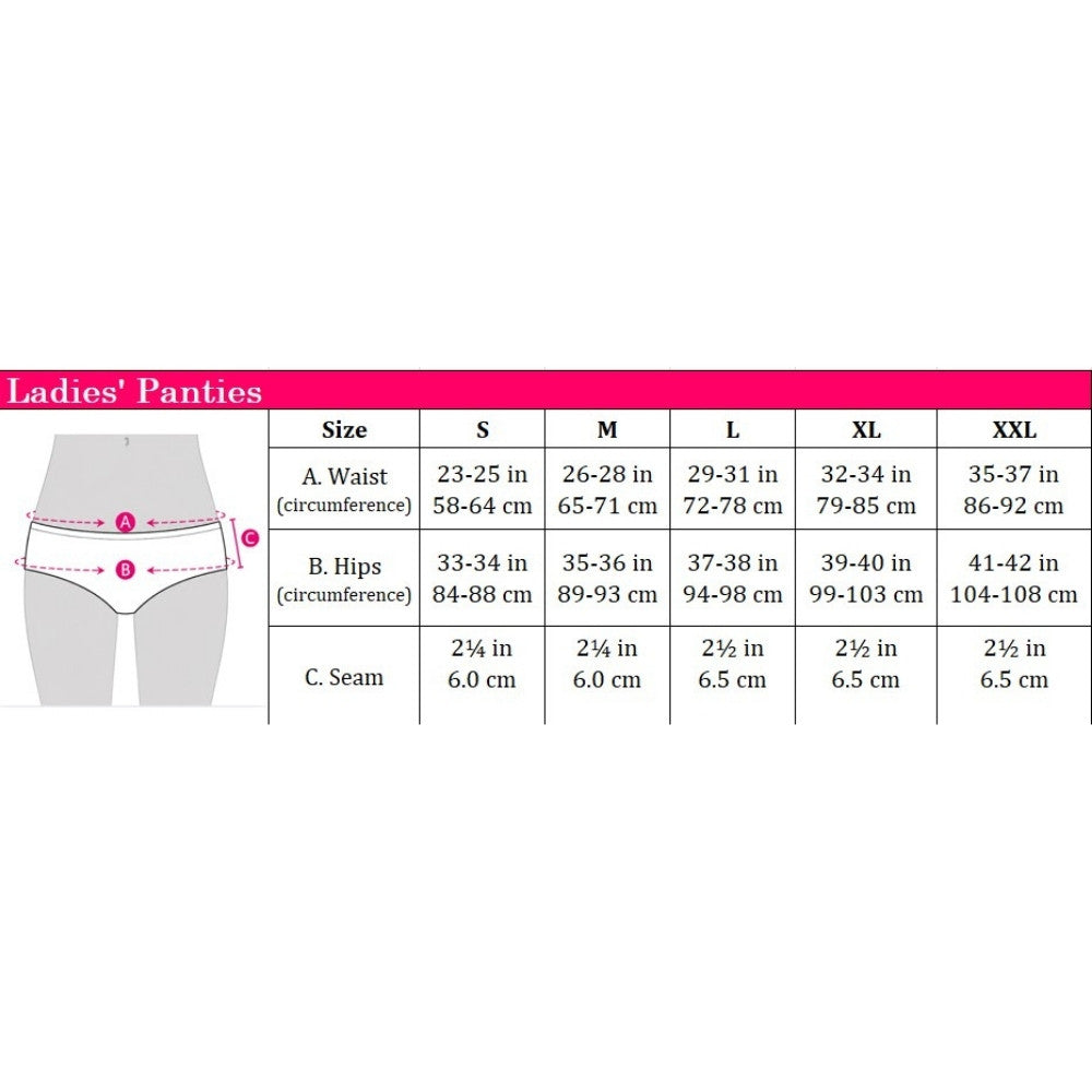 Cotton Spandex Mini 5pcs Ladies Panties HLU008879