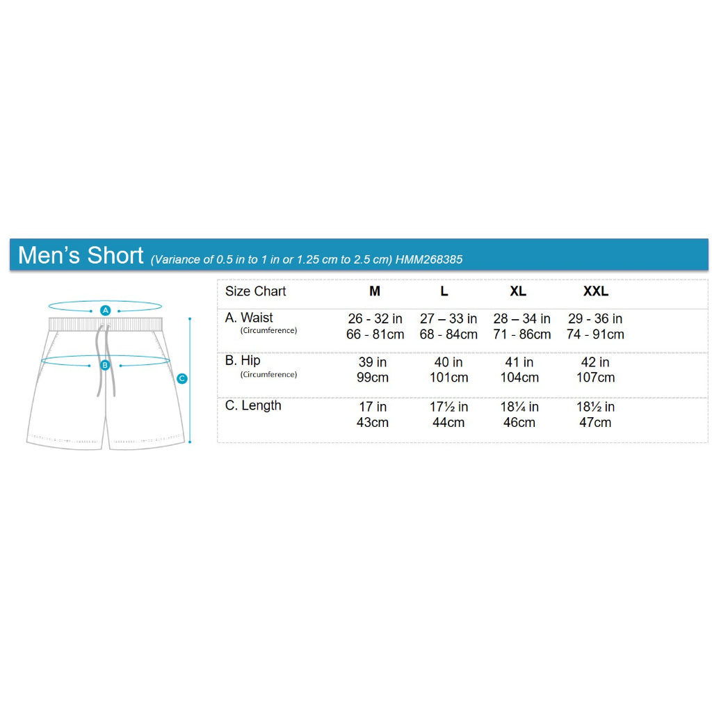 Men's French Terry Shorts | Rubber Print Cotton | HMM268385