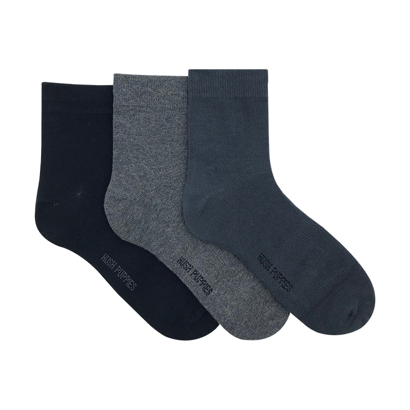 3prs Men Quarter Length Socks | Cotton Elastane | 13133236224