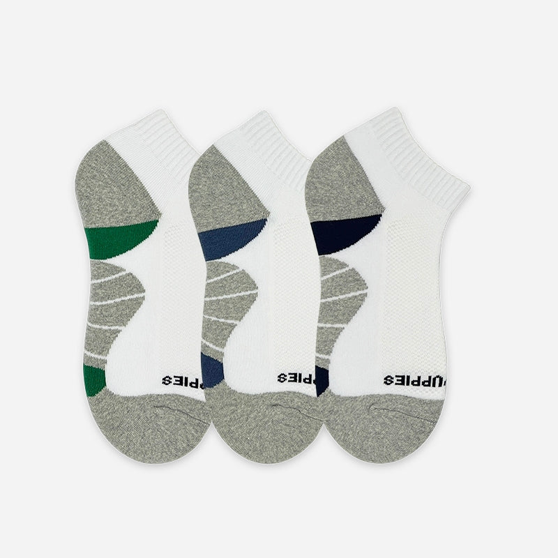 3prs Men Sporty Half Terry Ankle Socks | HMS479559