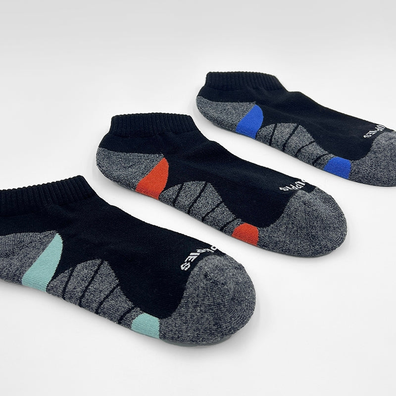 3prs Men Sporty Half Terry Ankle Socks | HMS479559