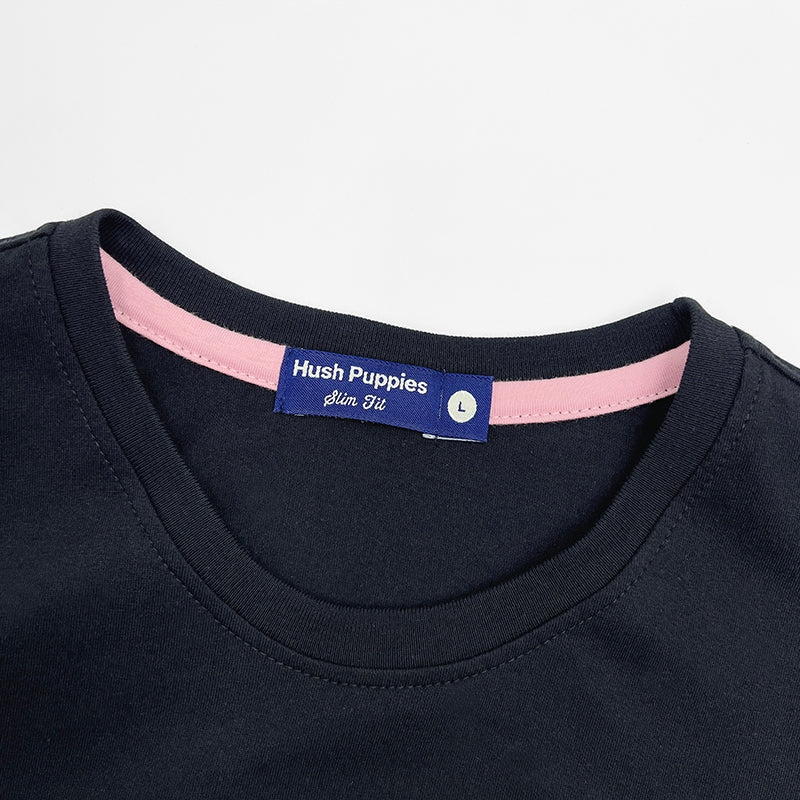 Men's Round Neck Couple Graphic Tee | Cotton Mixed | HMT358776