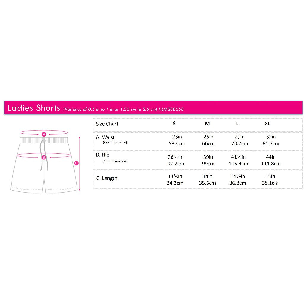Ladies' Woven Shorts | 100% Cotton Twill | HLM288558BLK